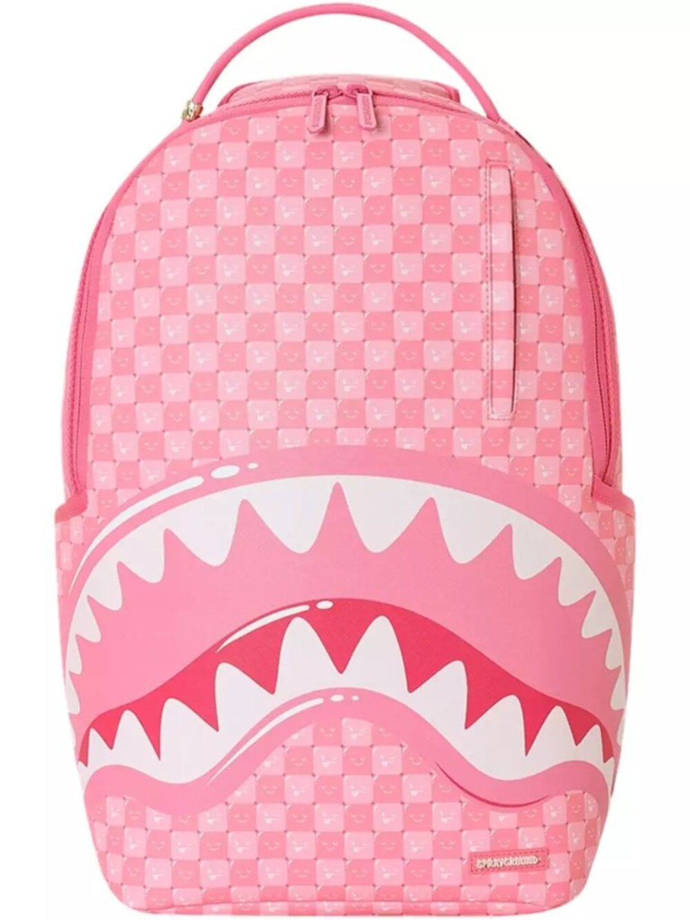 SPRAYGROUND PINK NEW CHECK FACES BACKPACK